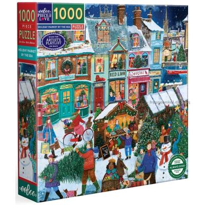 Bilde av Julestemning på havnen, 1000 brikker