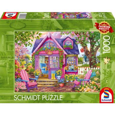 Det lille lilla huset - sommer, 1000 brikker