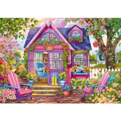 Bilde av Det lille lilla huset - sommer, 1000 brikker
