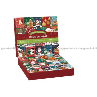 Bilde av Julekalender: God jul, 24x42 brikker