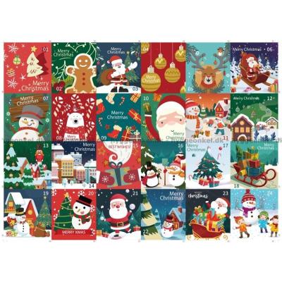 Bilde av Julekalender: God jul, 24x42 brikker
