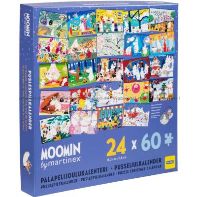 Bilde av Julekalender: Mummitrollets verden, 24x60 brikker