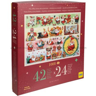Bilde av Julekalender: Julenissens koselige desember, 24x42 brikker