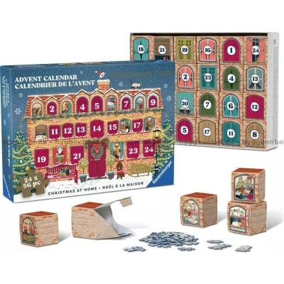 Bilde av Julekalender: Det koselige huset, 24x56 brikker