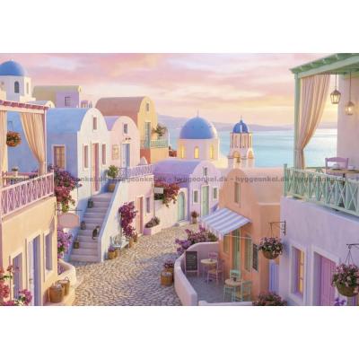 Bilde av Kveldslys over Santorini, 1000 brikker