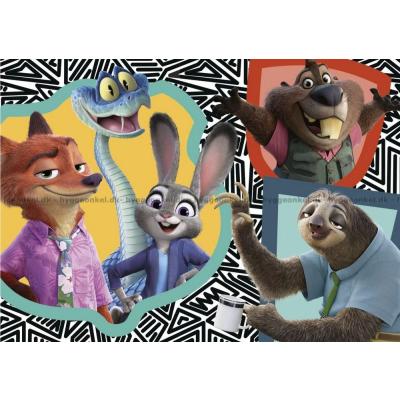 Bilde av Disney: Zootropolis 2, 4-i-1, 50 brikker