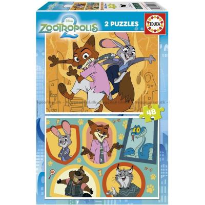 Bilde av Disney: Zootropolis 2, 2x48 brikker