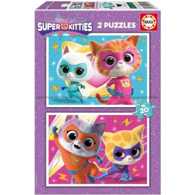 Bilde av Disney: Superkattungene, 2x20 brikker