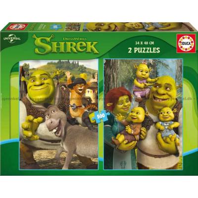 Bilde av Shrek, 2x500 brikker