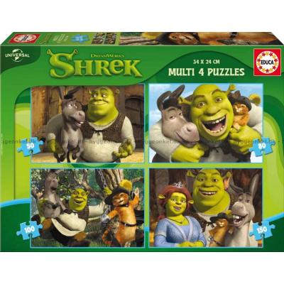 Bilde av Shrek, 4-i-1, 50 brikker