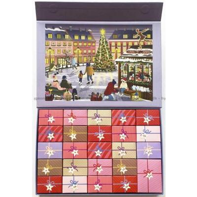Bilde av Julekalender: Jul på skøytebanen, 24x42 brikker