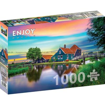 Bilde av Nederland: Morgengry ved bondegården, 1000 brikker