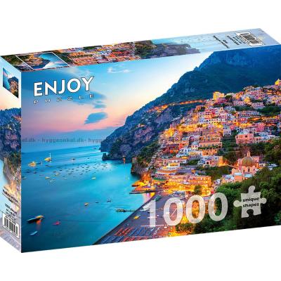 Bilde av Positano i kveldssolen, 1000 brikker