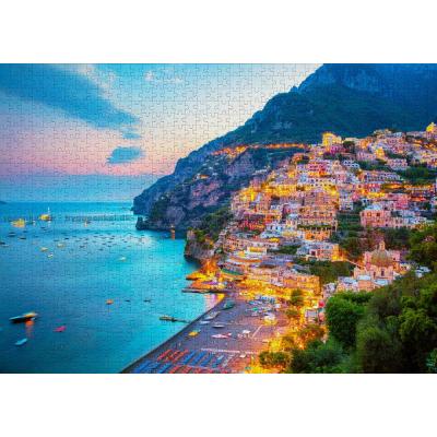 Bilde av Positano i kveldssolen, 1000 brikker