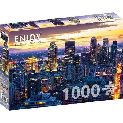 Bilde av Montreal i skumringen, 1000 brikker