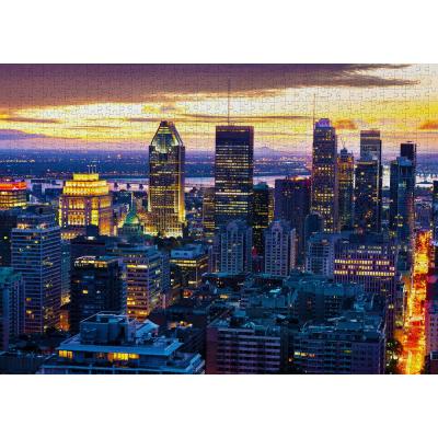 Bilde av Montreal i skumringen, 1000 brikker