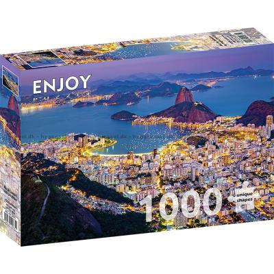 Bilde av Rio de Janeiro i kveldslyset, 1000 brikker
