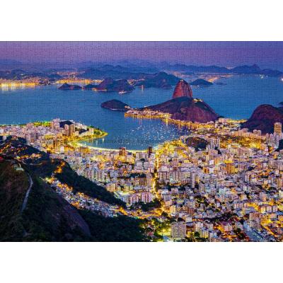 Bilde av Rio de Janeiro i kveldslyset, 1000 brikker