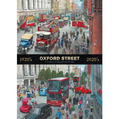 Bilde av Oxford Street før og nå, 1000 brikker