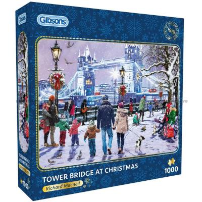 Bilde av Macneil: Jul ved Tower Bridge, 1000 brikker