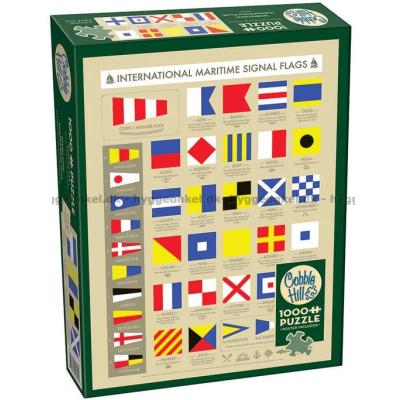 Bilde av Internasjonale maritime signalflagg, 1000 brikker