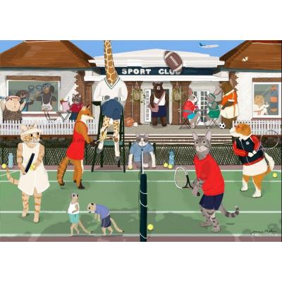 Bilde av Dyrenes tennisklubb, 500 brikker