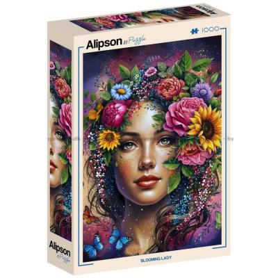 Bilde av Fargerik blomsterkvinne, 1000 brikker