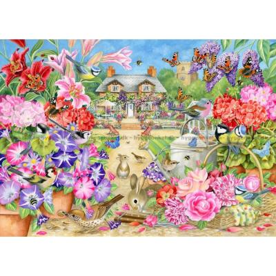 Comerford: Blomsterliv og fuglesang, 300 brikker