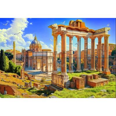 Bilde av Forum Romanum i solskinn, 1000 brikker