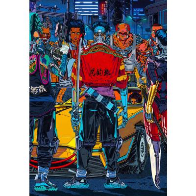 Bilde av Cyberpunk 2077: Kickdown, 1000 brikker