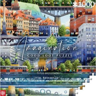 Bilde av Warszawas skyline, 1000 brikker