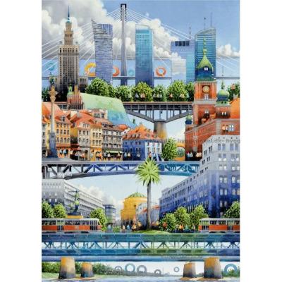 Bilde av Warszawas skyline, 1000 brikker