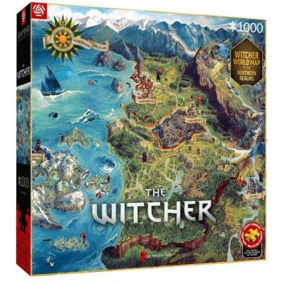 Bilde av The Witcher: Kart over De Nordlige Kongerikene, 1000 brikker