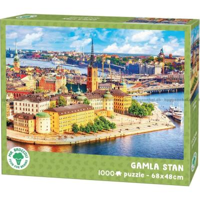 Bilde av Stockholm: Gamla Stan i solskinn, 1000 brikker