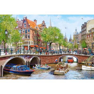 Bilde av Macneil: Kanalliv i Amsterdam, 1000 brikker