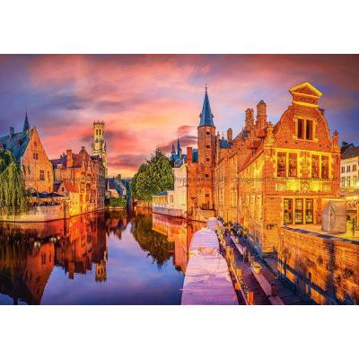 Bilde av Belgia: Kveldslys over Brugge, 500 brikker