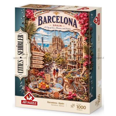 Bilde av Storbyer i verden: Barcelona, 1000 brikker