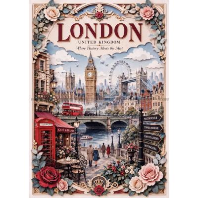 Bilde av Storbyer i verden: London, 1000 brikker