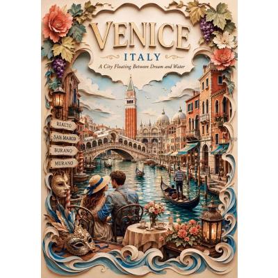 Bilde av Storbyer i verden: Venezia, 1000 brikker