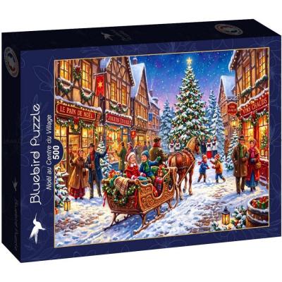 Bilde av Kanetur i julebyen, 500 brikker