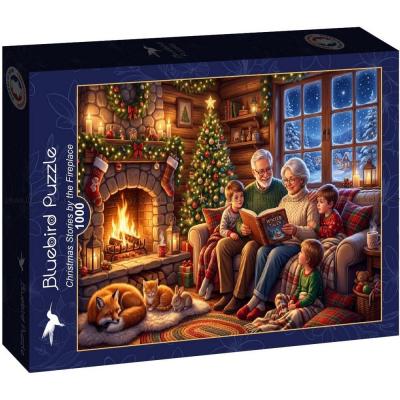 Bilde av Julekos ved peisen, 1000 brikker