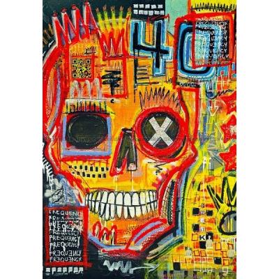Bilde av Kranium i graffiti-kaos, 1000 brikker