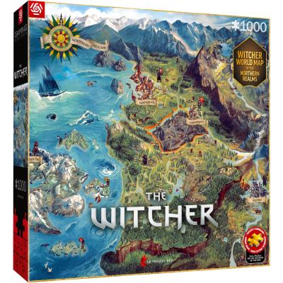 Bilde av The Witcher: Kart over De Nordlige Kongerikene, 1000 brikker
