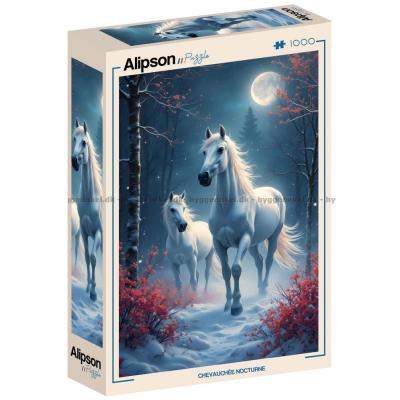 Bilde av Hvit galopp i måneskinn, 1000 brikker