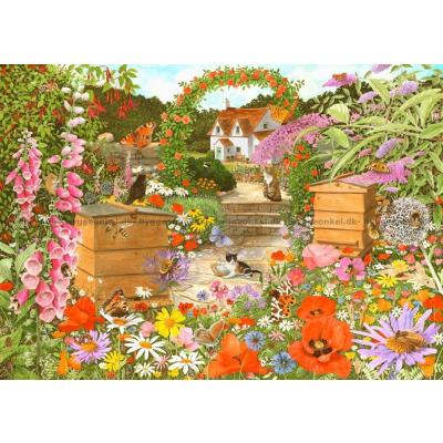 Bilde av Hall: Blomsterprakt og bikuber, 1000 brikker