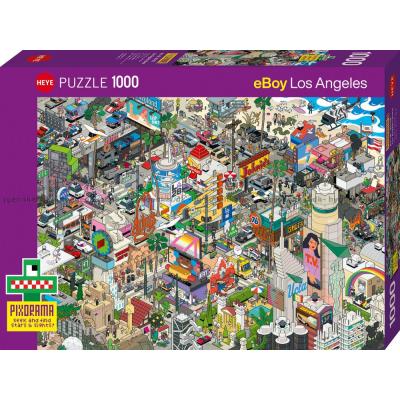 Bilde av eBoy: Pixorama - Los Angeles, 1000 brikker