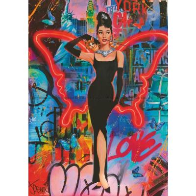 Bilde av Audrey Hepburn, 1000 brikker