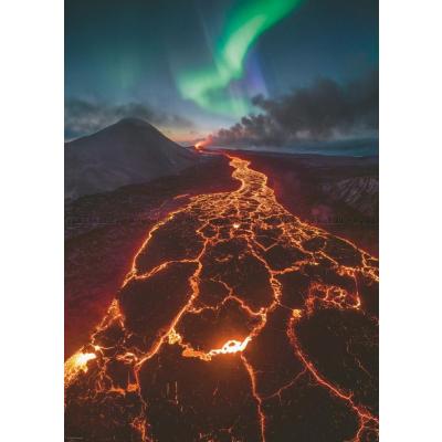 Bilde av Naturens krefter: Nordlys over lava, 1000 brikker