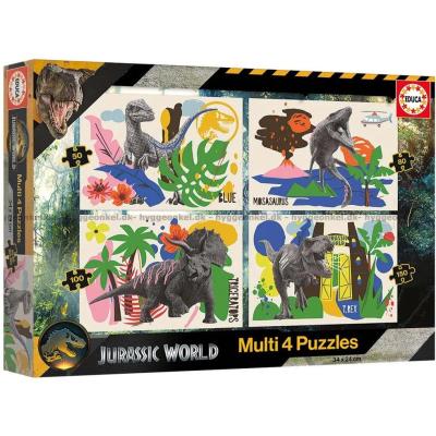 Bilde av Jurassic World, 4-i 1, 50 brikker