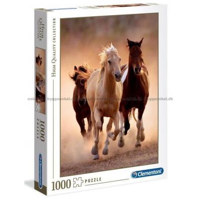 Hester i spranget, 1000 brikker
